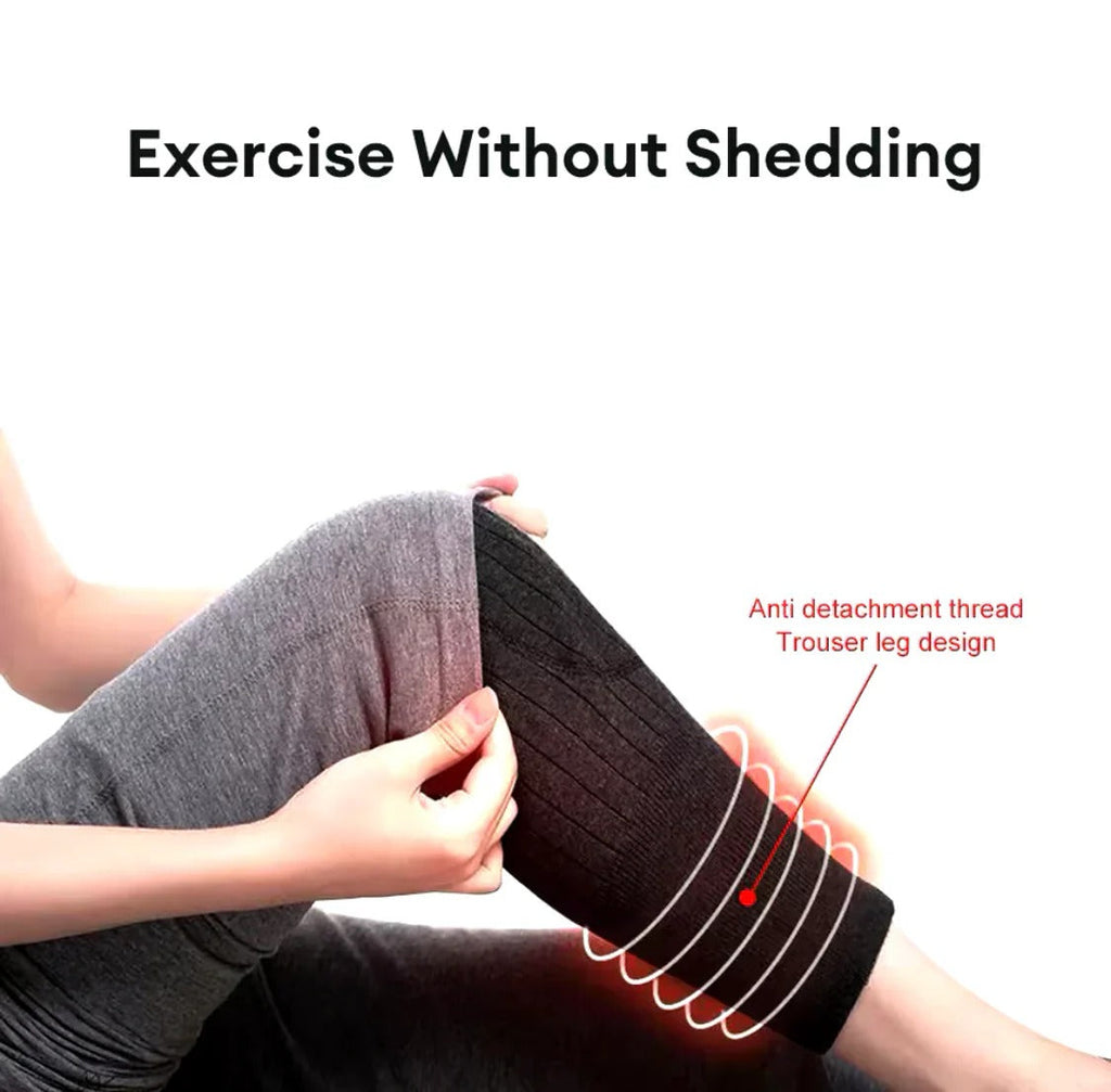 Knee Warmer - Woolen Blend Thermal Leg Warmers - Unisex Elastic Knee Pads For Men & Women